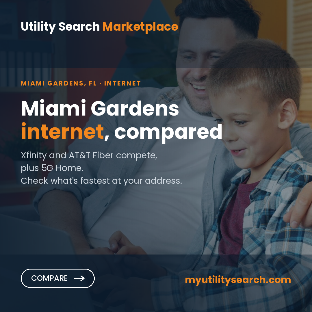 Internet providers Miami Gardens — compare fiber, cable and 5G Home plans, speeds and prices