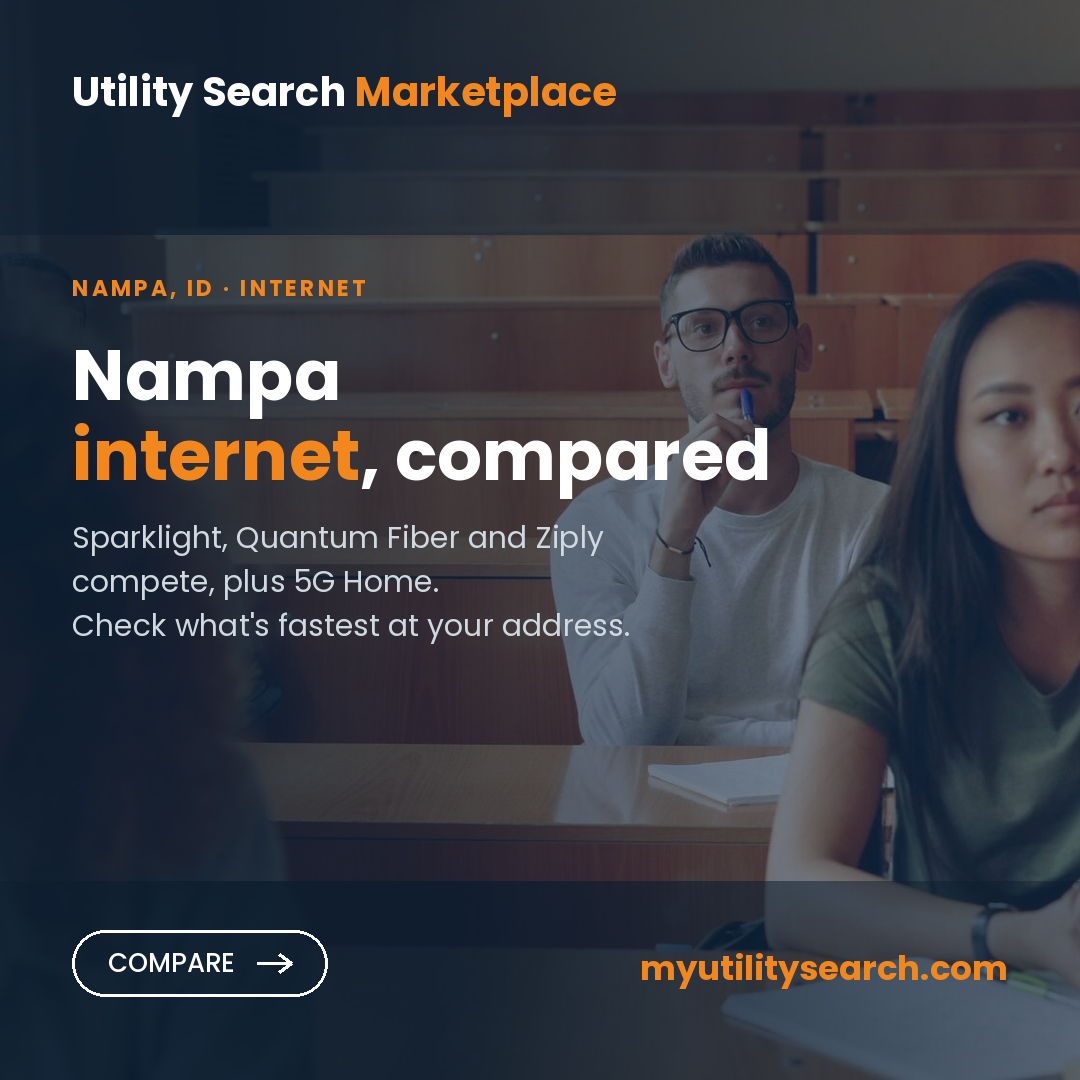 Internet providers Nampa — compare fiber, cable and 5G Home plans, speeds and prices