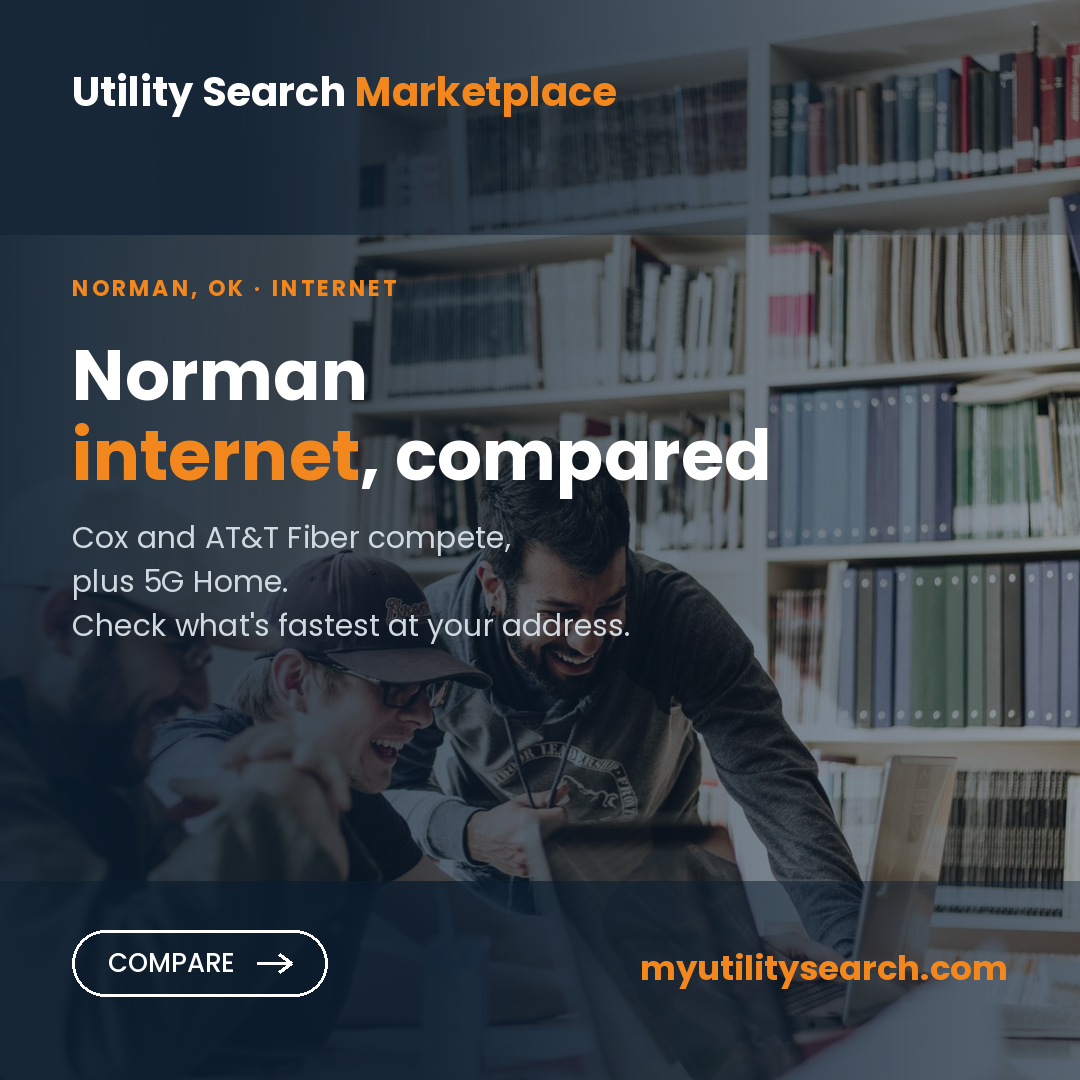 Internet providers Norman OK — compare fiber, cable and 5G Home plans, speeds and prices