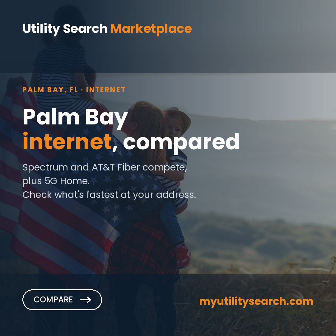 Internet providers Palm Bay — compare fiber, cable and 5G Home plans, speeds and prices