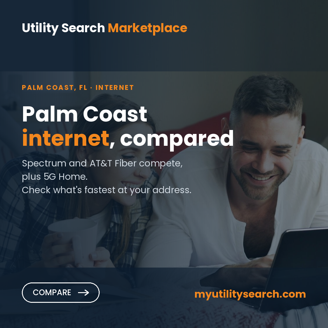 Internet providers Palm Coast — compare fiber, cable and 5G Home plans, speeds and prices