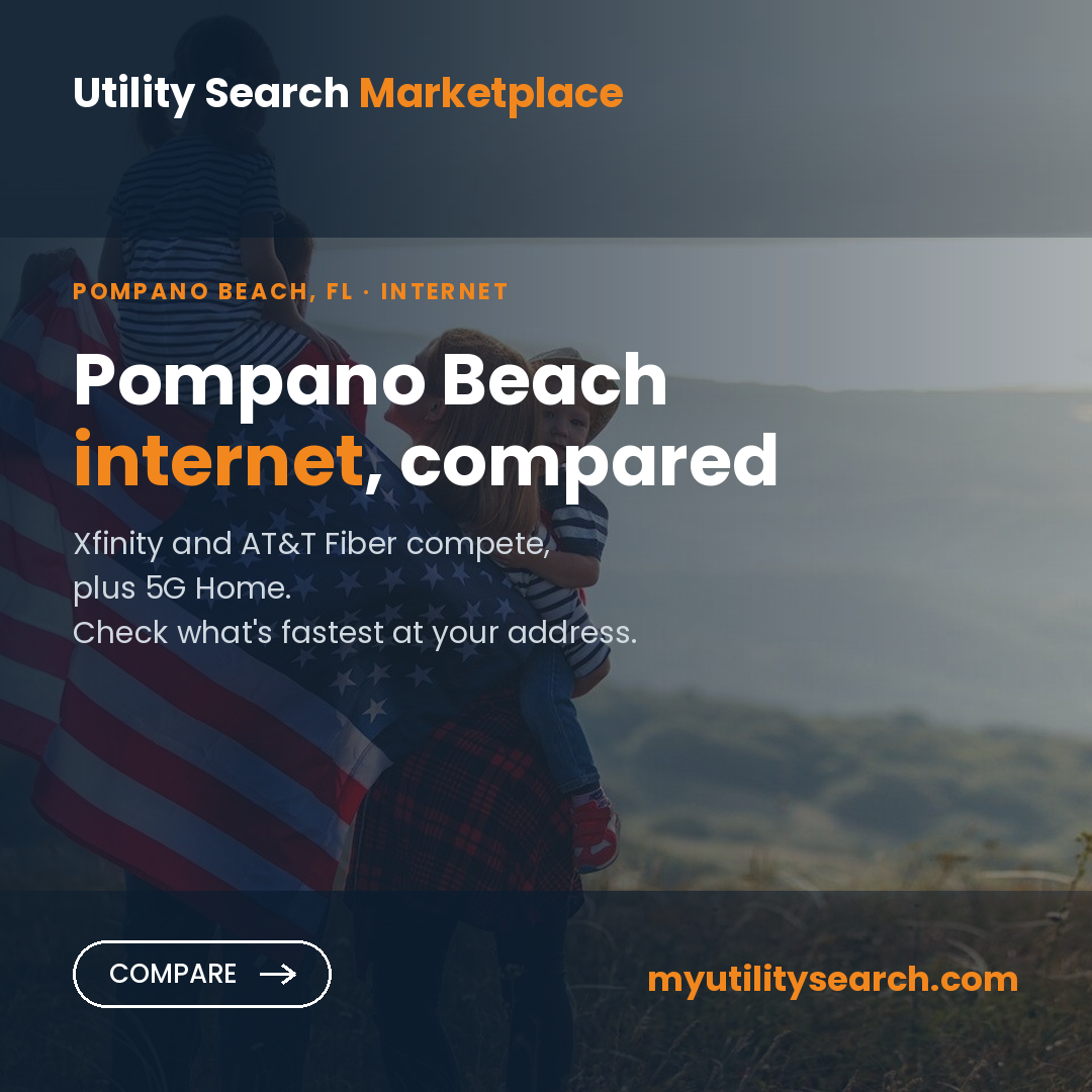 Internet providers Pompano Beach — compare fiber, cable and 5G Home plans, speeds and prices