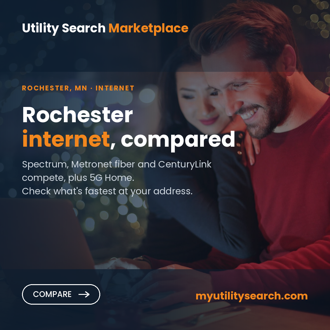 Internet providers Rochester MN — compare fiber, cable and 5G Home plans, speeds and prices