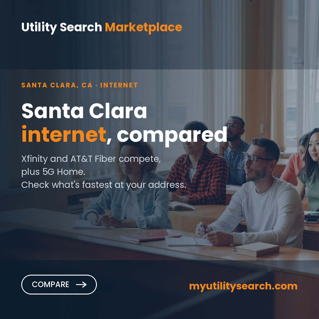 Internet providers Santa Clara — compare fiber, cable and 5G Home plans, speeds and prices