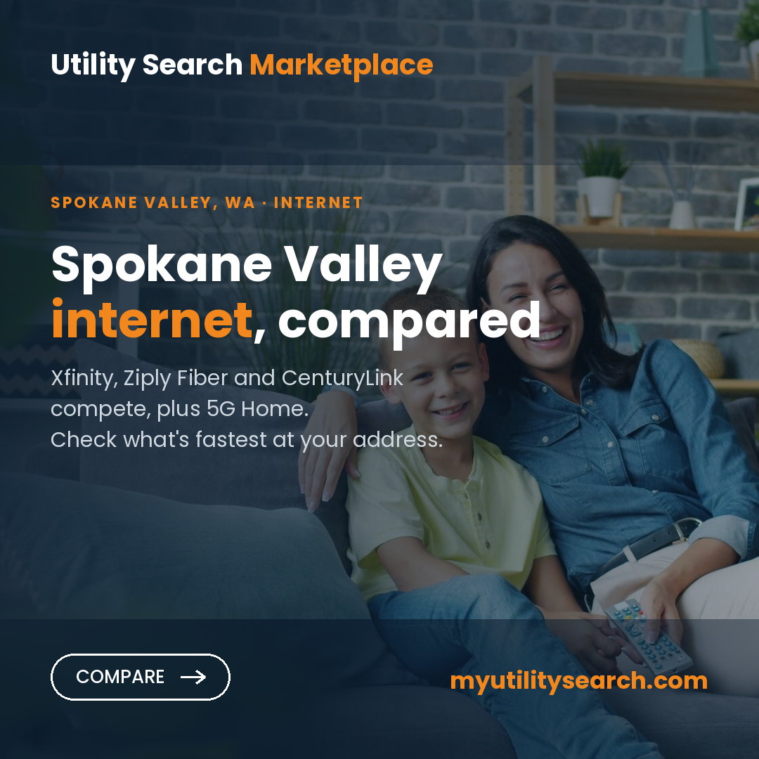Internet providers Spokane Valley — compare fiber, cable and 5G Home plans, speeds and prices