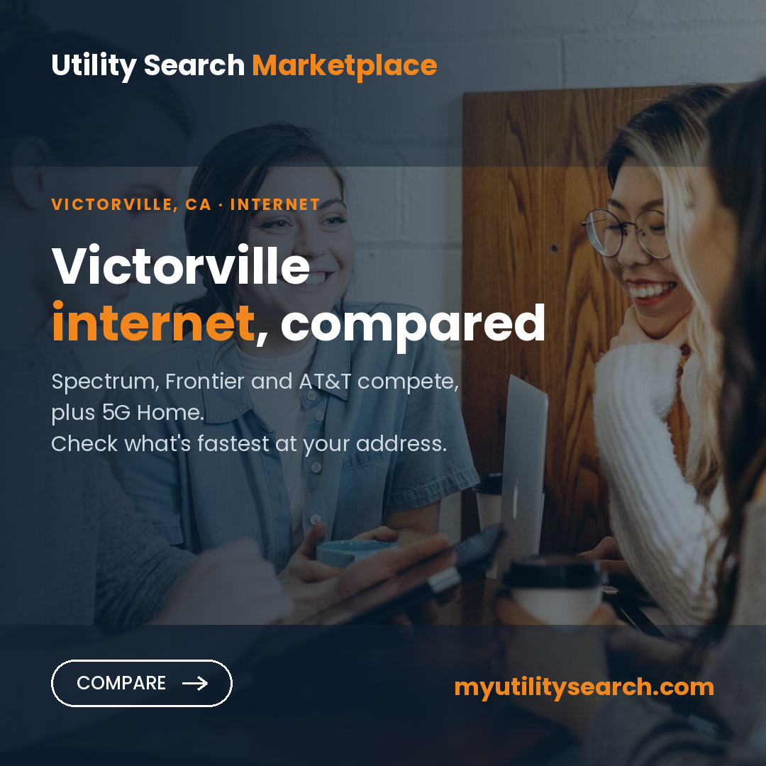 Internet providers Victorville — compare fiber, cable and 5G Home plans, speeds and prices