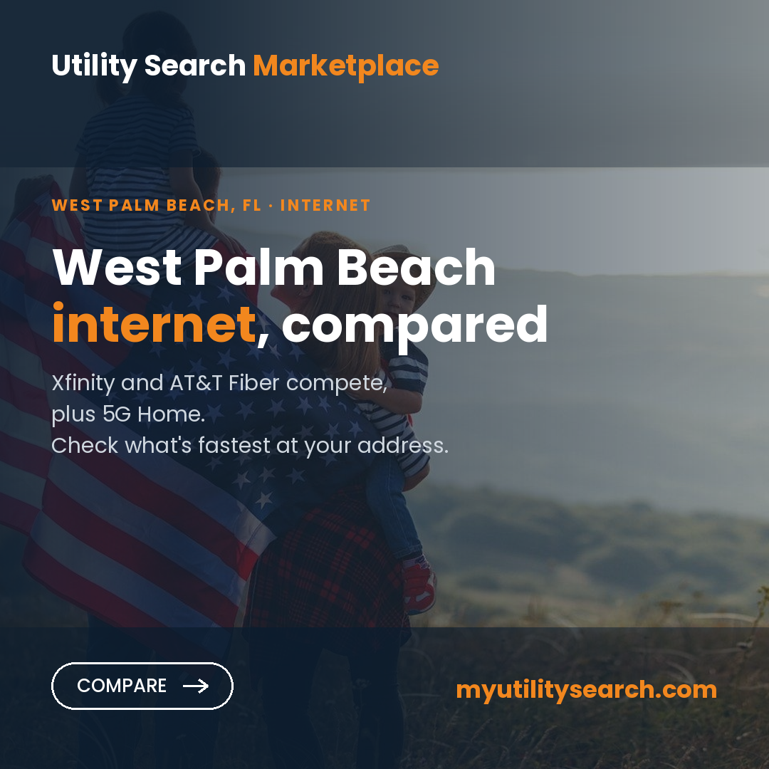 Internet providers West Palm Beach — compare fiber, cable and 5G Home plans, speeds and prices