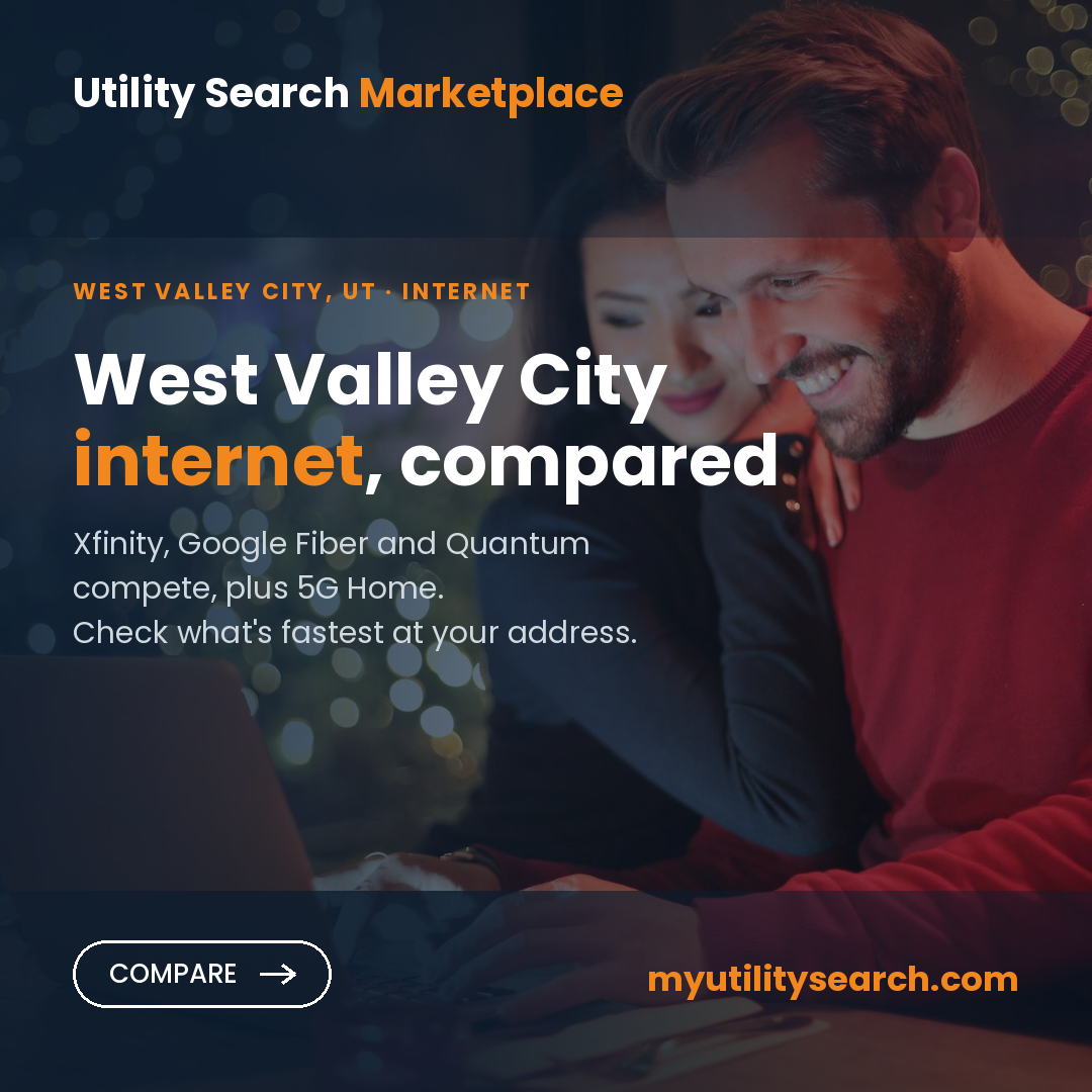 Internet providers West Valley City — compare fiber, cable and 5G Home plans, speeds and prices