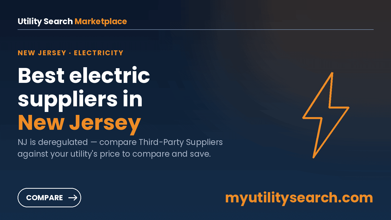 New Jersey electric supplier comparison — compare Third-Party Suppliers and lock a lower rate