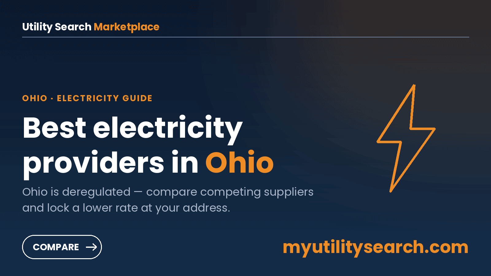 Compare Ohio electricity suppliers and lock a lower rate at your address