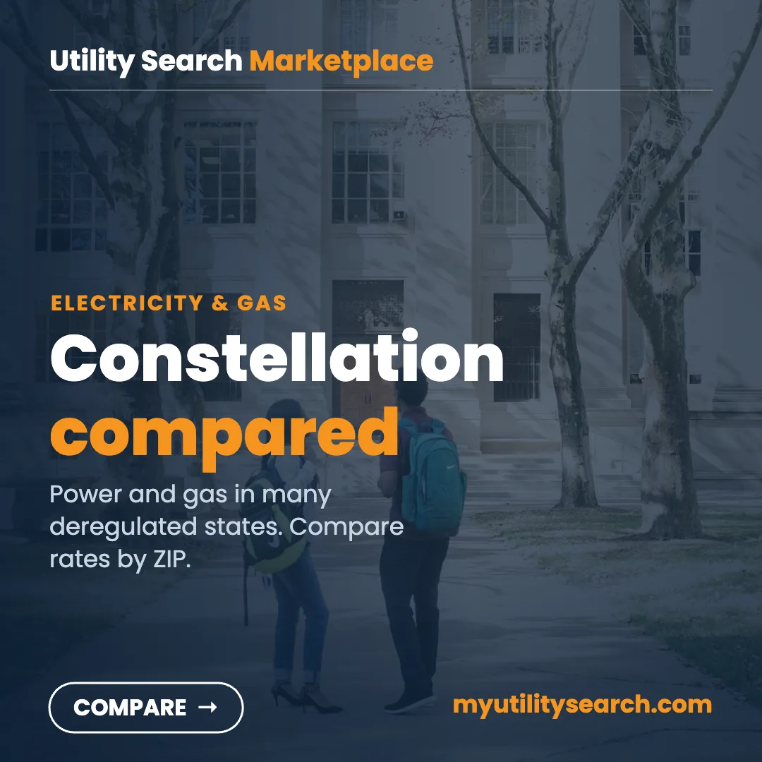 Constellation Energy review — electricity and gas plans by state compared at myutilitysearch.com