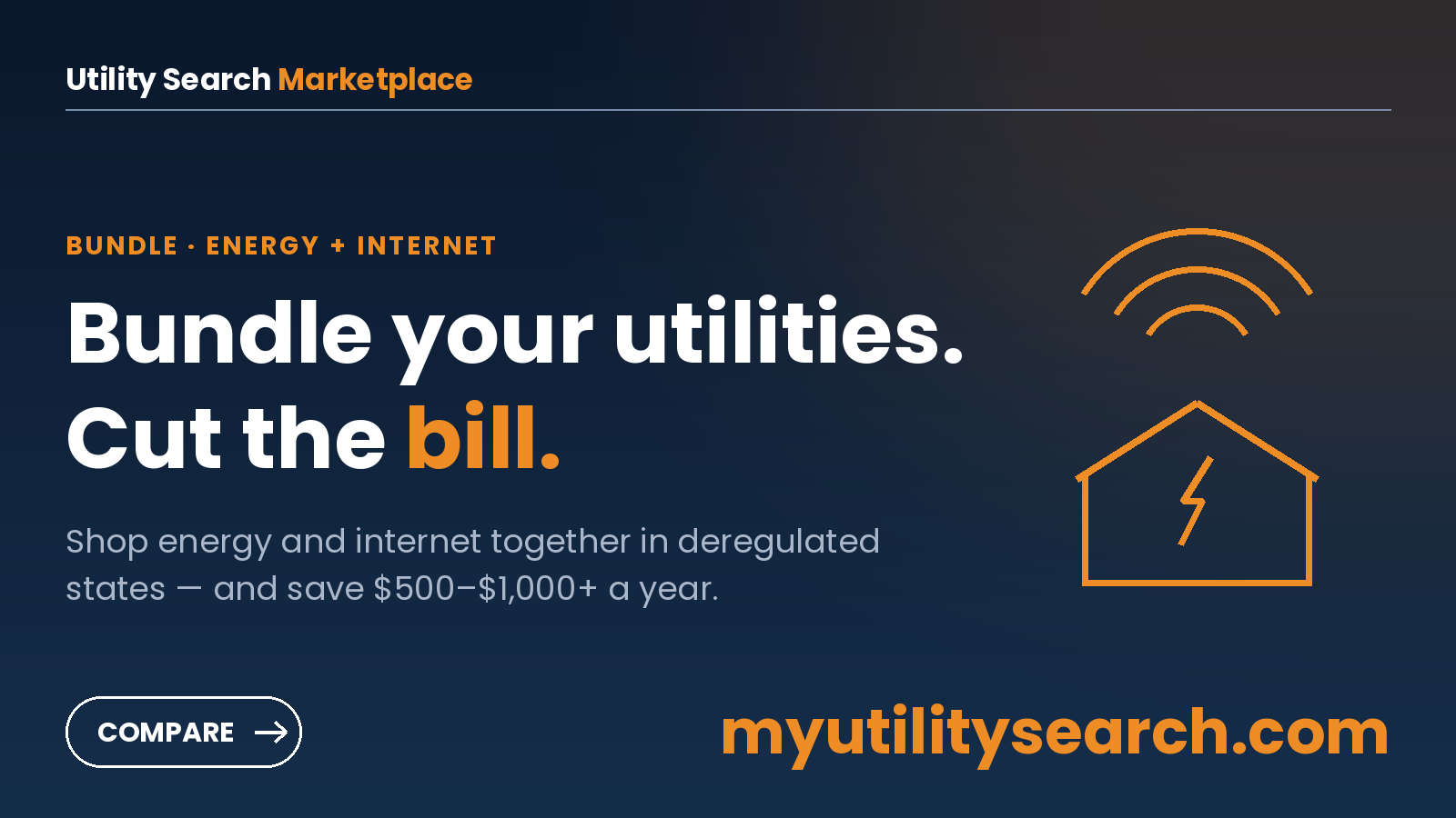 Shop electricity and internet together in deregulated states and cut your utility bill