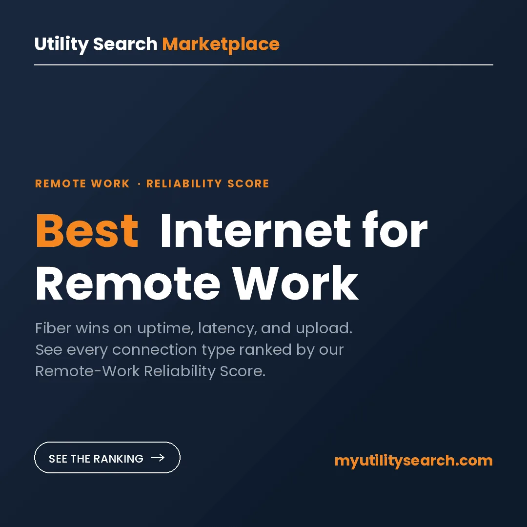 Best internet for remote work ranked by reliability: fiber, cable, 5G home, and satellite