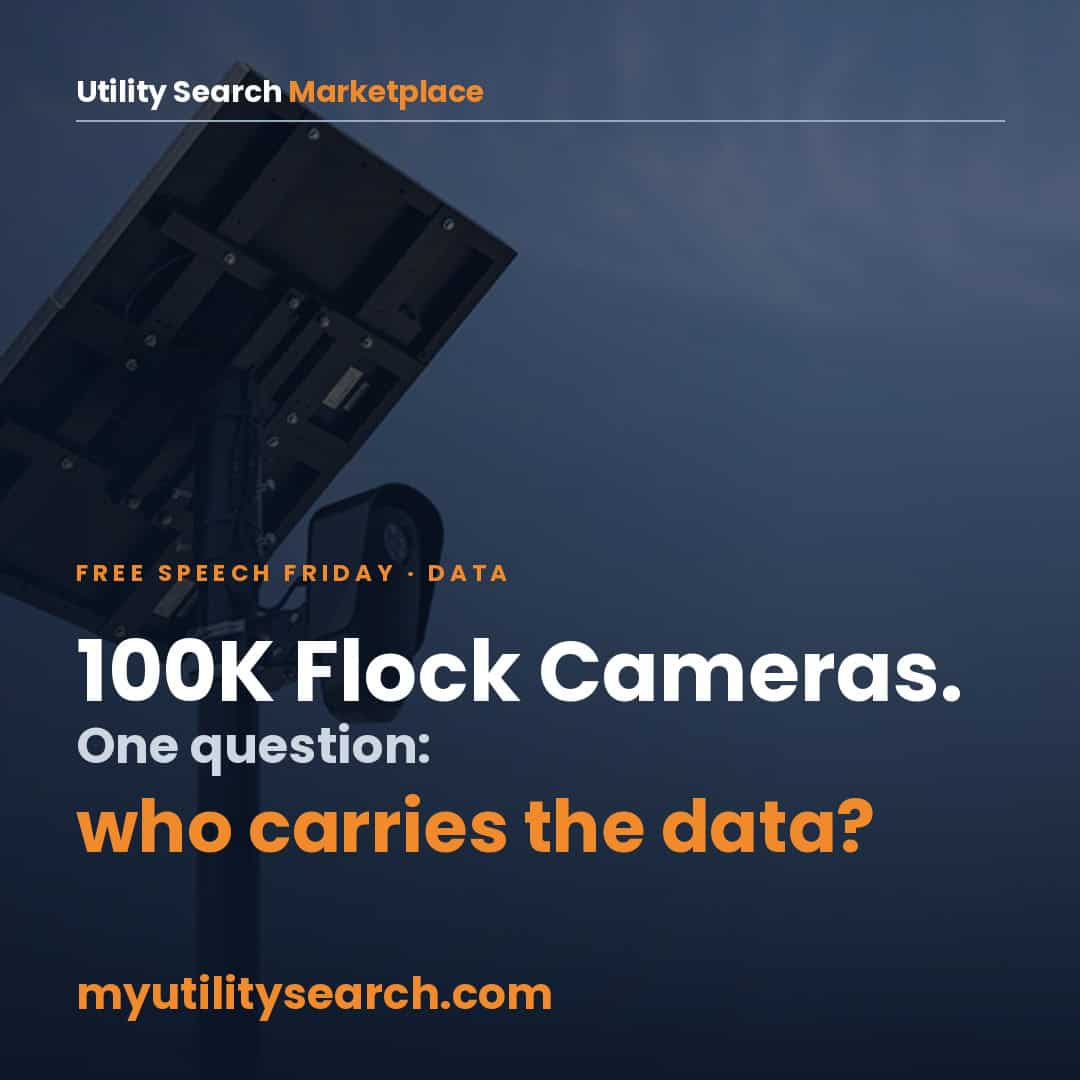 flock camera on a solar-powered pole - 100,000 Flock cameras upload over cellular LTE