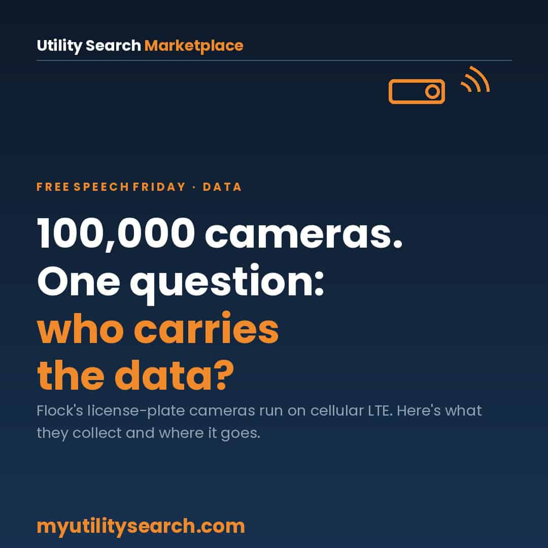 what cellular network does Flock use - 100,000 cameras uploading over cellular LTE