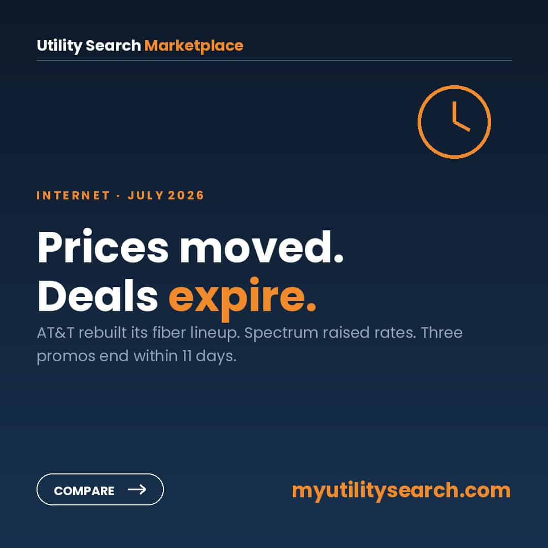Internet price increase 2026 — AT&T, Spectrum and Xfinity pricing changes in July
