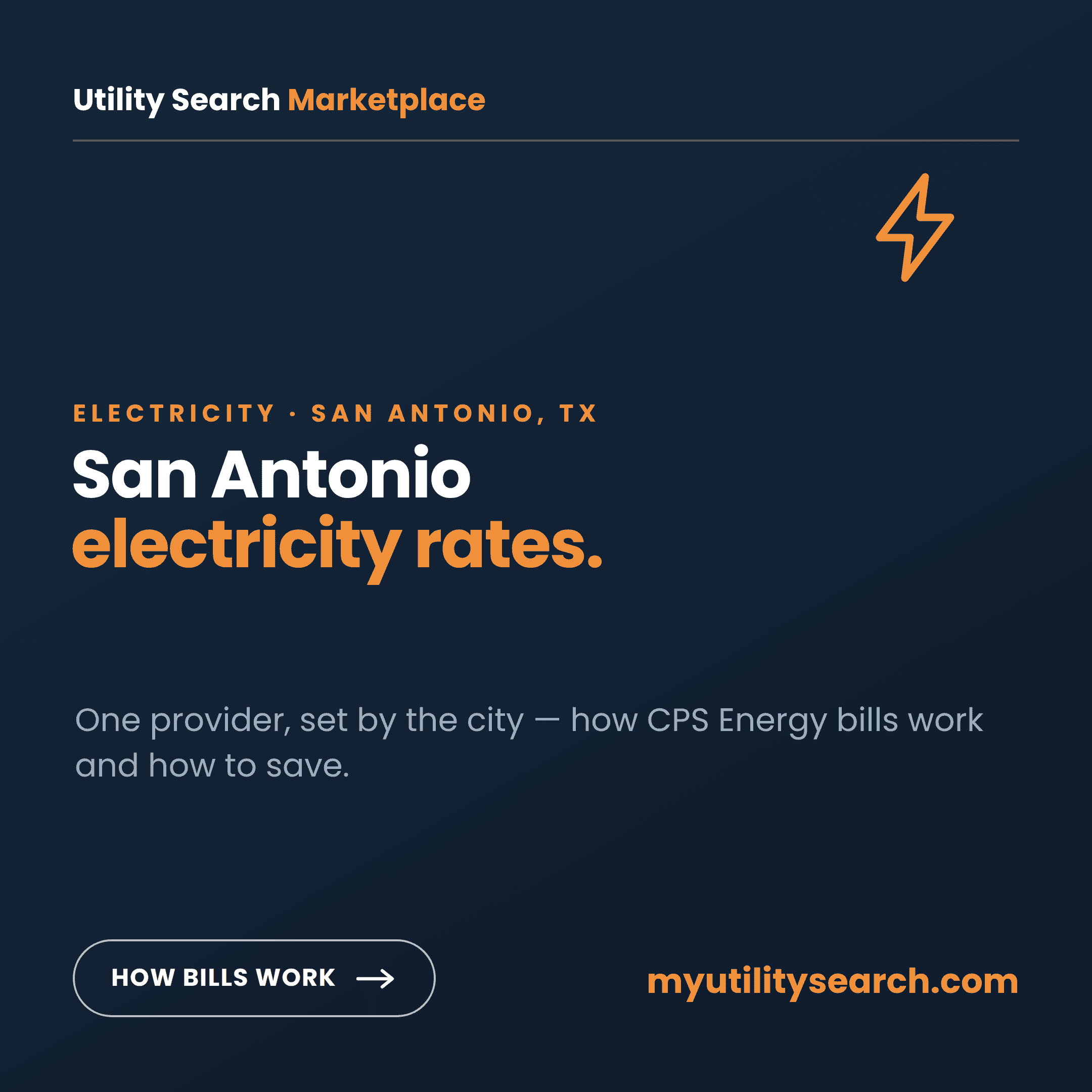 San Antonio electricity rates card how CPS Energy municipal bills work