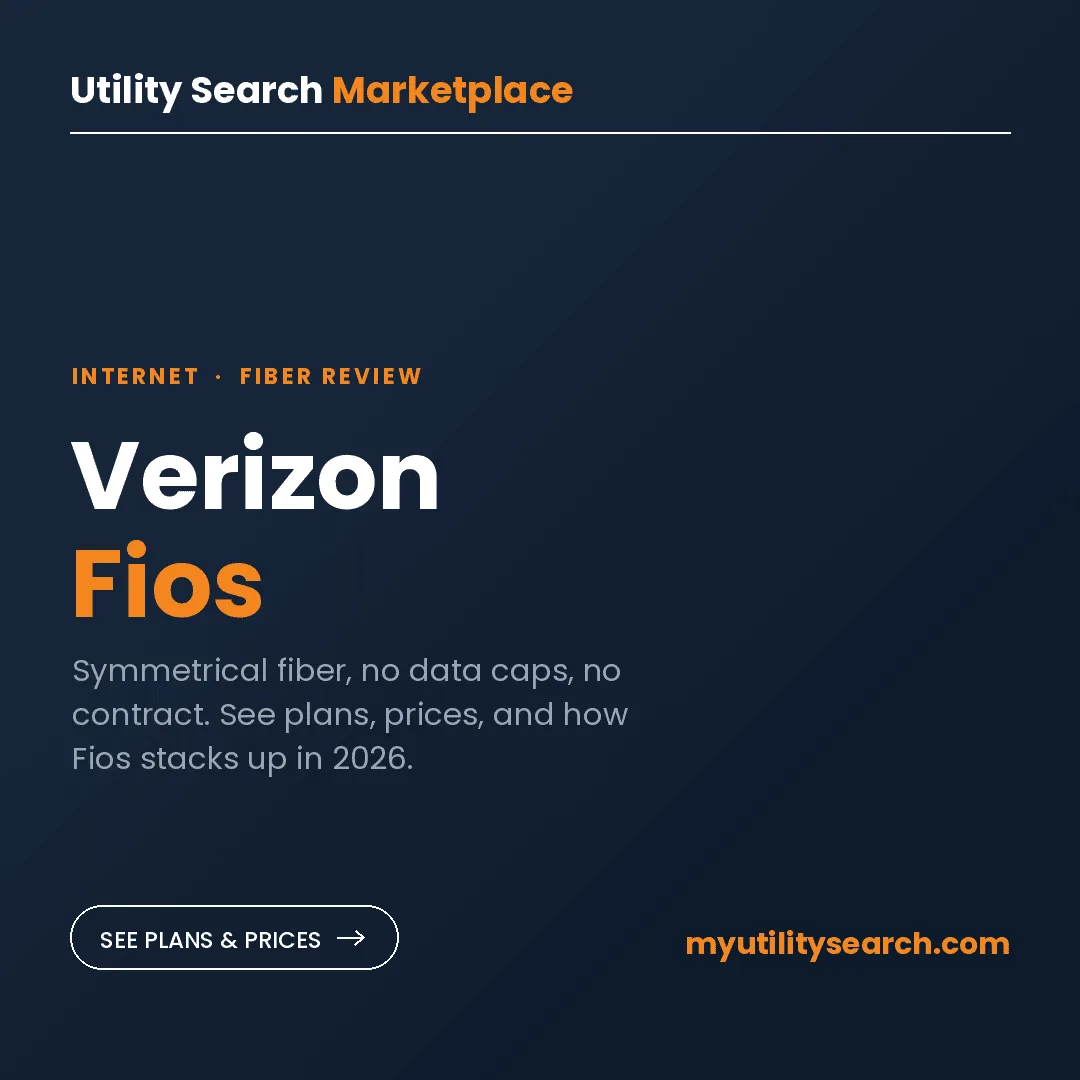 Verizon Fios internet review card: symmetrical fiber, no data caps, no contract