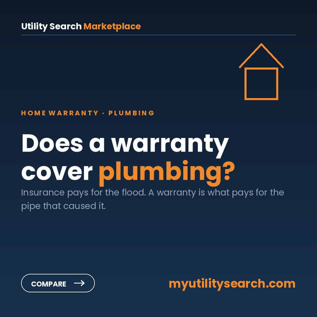 Does home warranty cover plumbing — what a warranty pays for versus insurance
