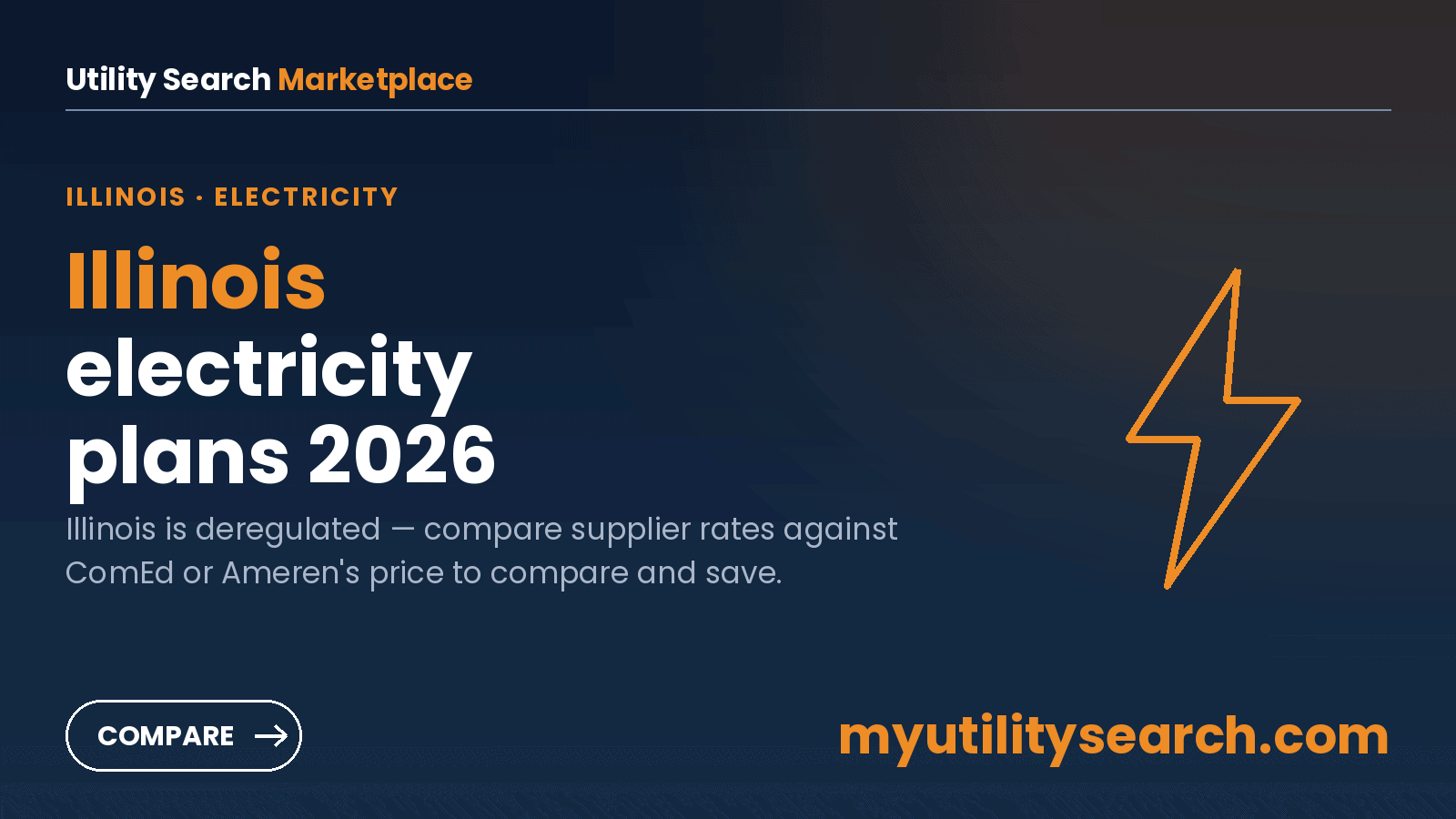 Illinois electricity plan comparison — compare supplier rates and lock a lower plan