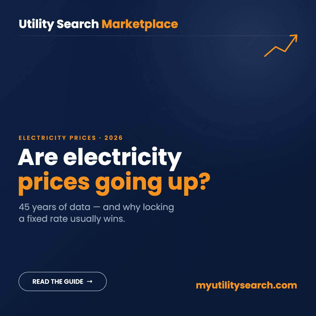 Are electricity prices going up — 45 years of U.S. electricity price data (myutilitysearch.com)