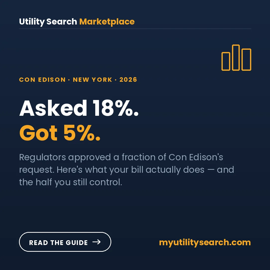 Con Edison rate increase — approved 2026 rate plan and ESCO shopping options for New York