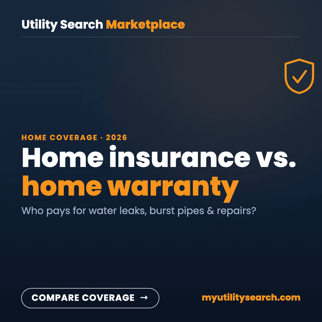 Home insurance vs home warranty — who pays for water leaks and repairs