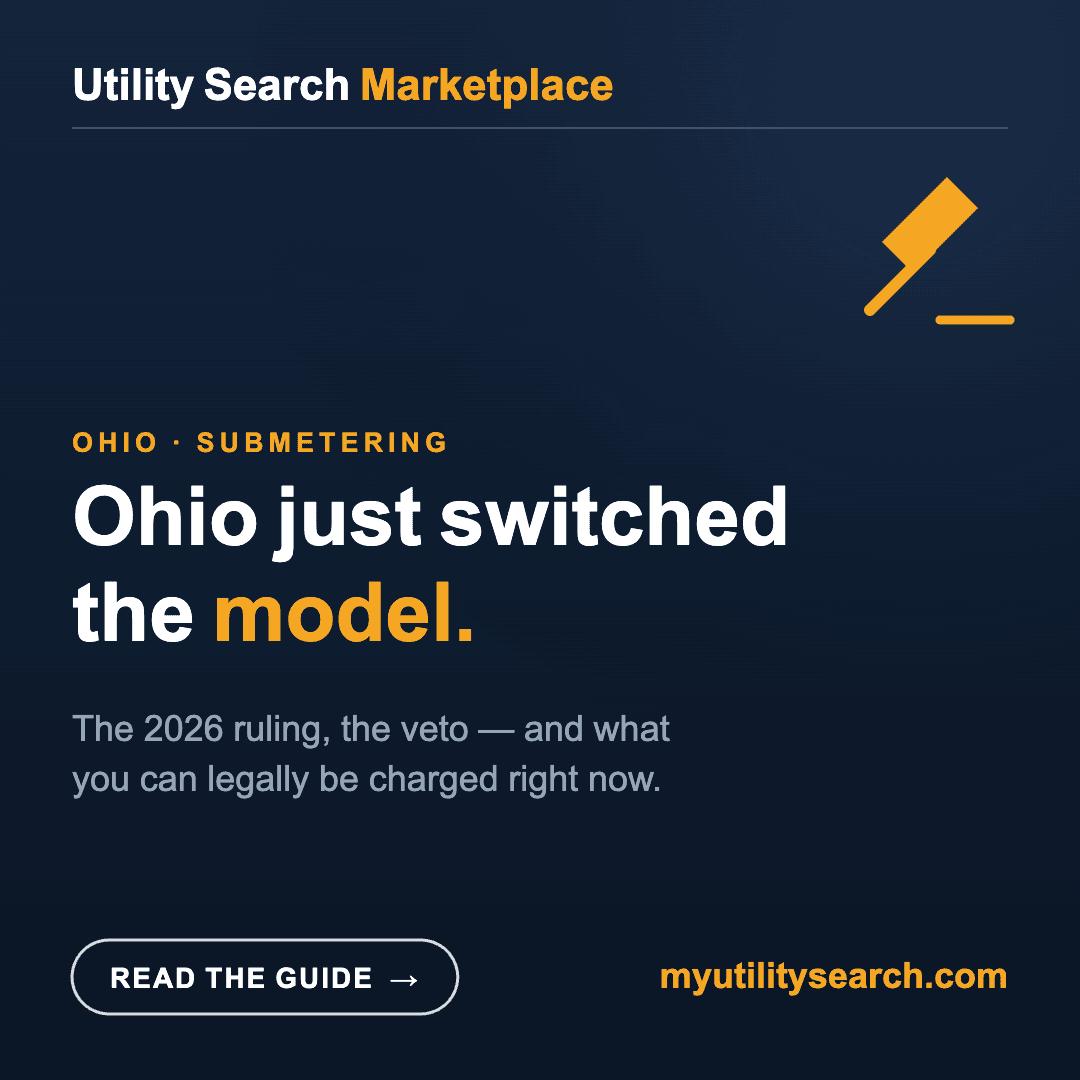 Ohio submetering — the 2026 ruling that switched the model