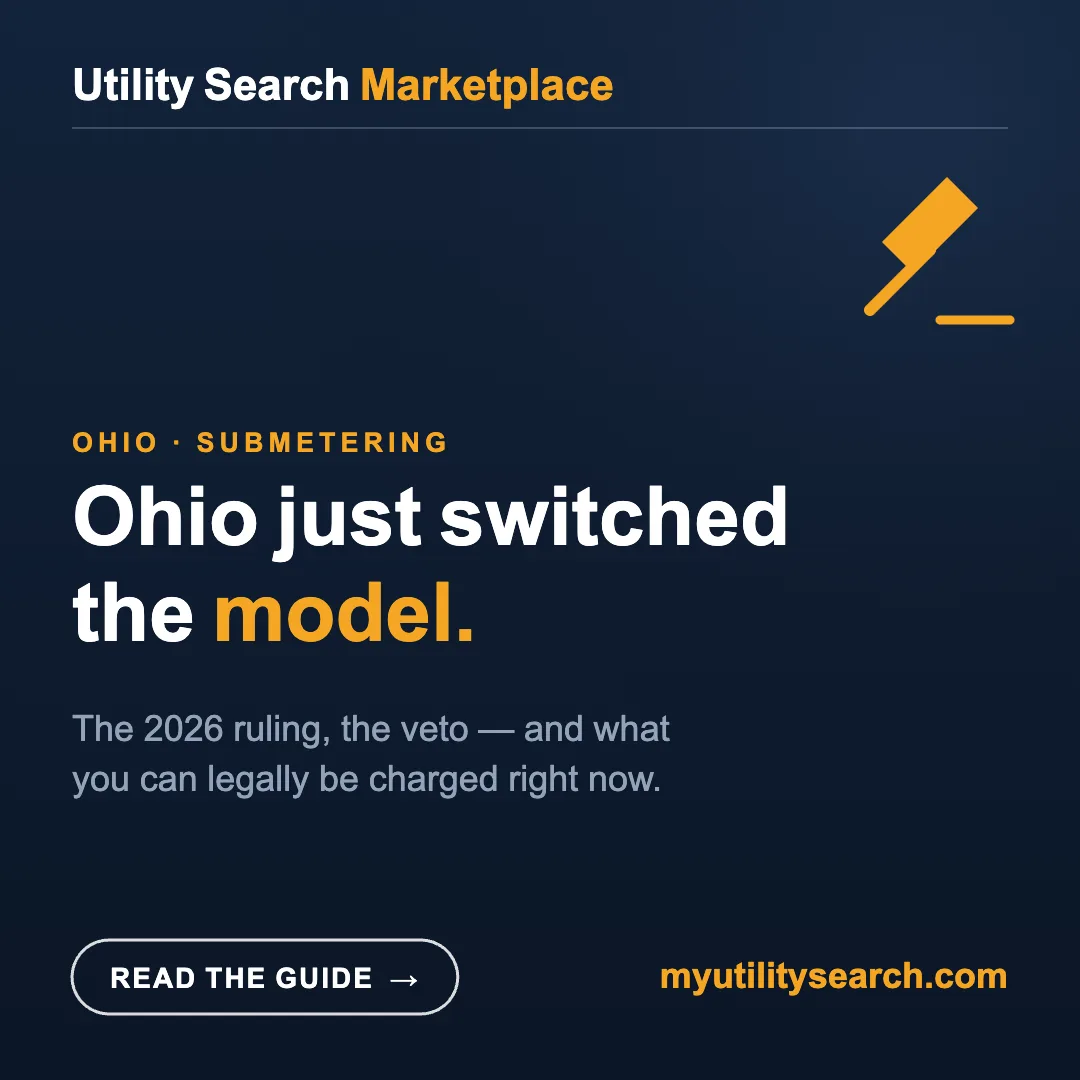 Ohio submetering — the 2026 ruling that switched the model