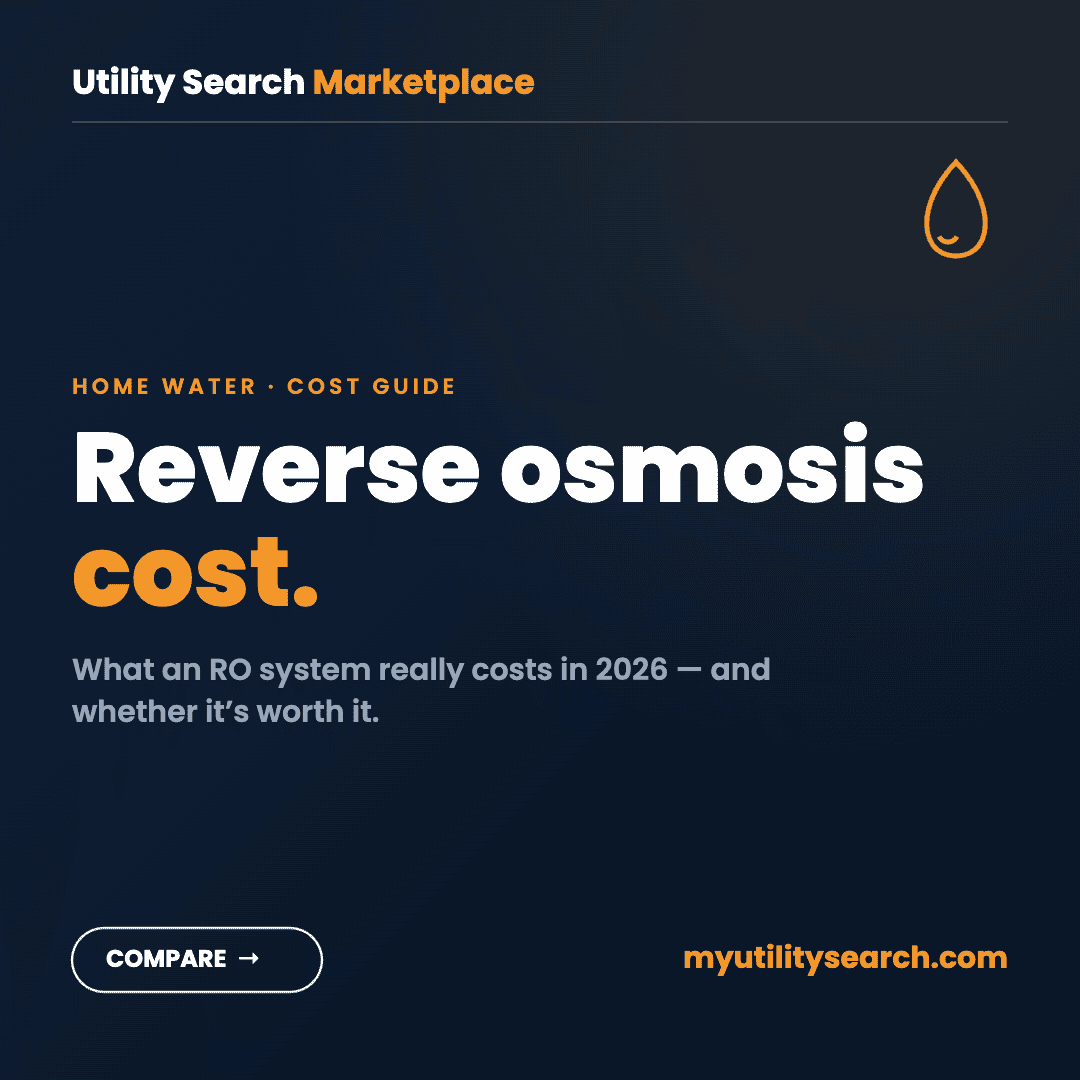 Reverse osmosis system cost 2026 — under-sink RO water filtration guide