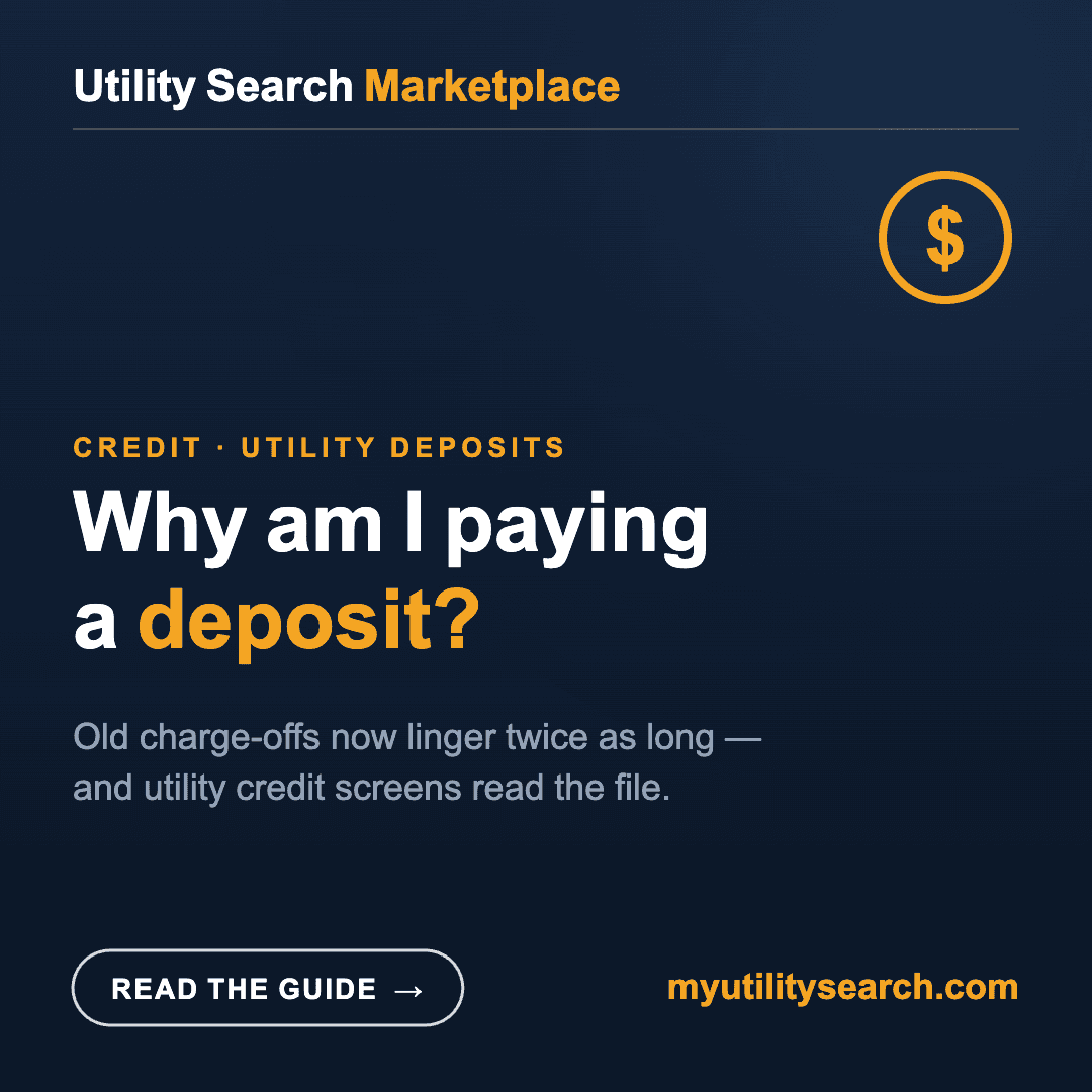 Utility deposit credit check — why you are being asked to pay a deposit