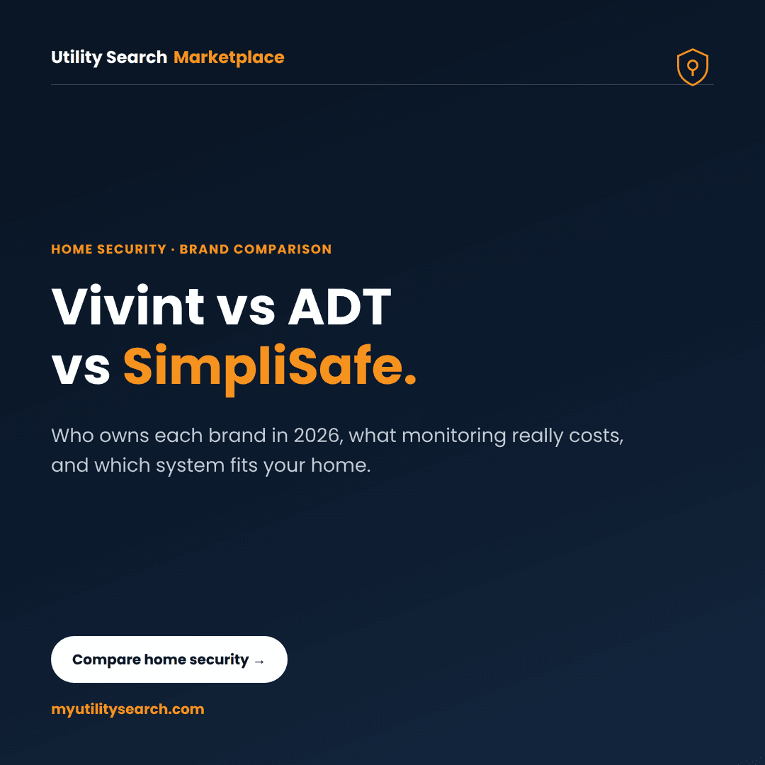 Vivint vs ADT vs SimpliSafe 2026 comparison — ownership, monthly cost, and features