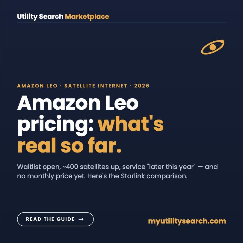 Amazon Leo pricing: what is confirmed so far — waitlist open, about 400 satellites, no monthly price yet, Starlink comparison