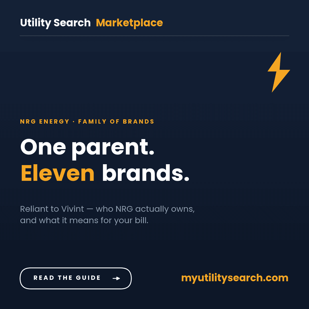 NRG Energy brands 2026 — one parent, eleven brands from Reliant to Vivint